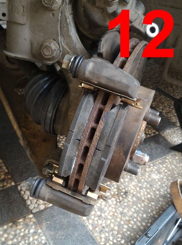 DIY Ganti Brake Hardware (Caliper boot, spring pad) untuk atasi