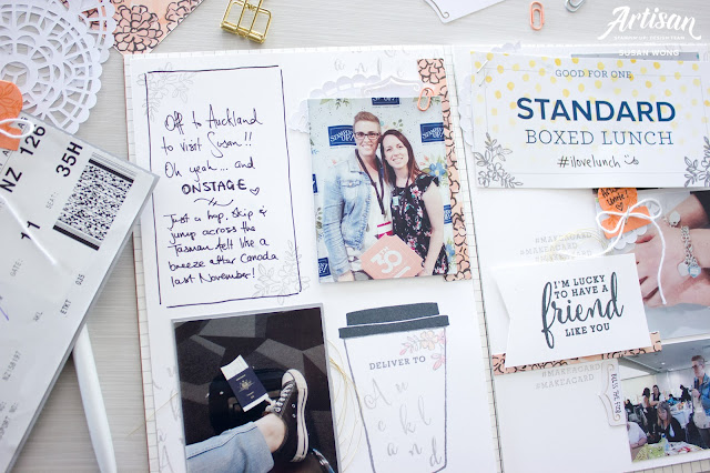 Share What You Love Suite / Love What You Do Stamp Set Travel Journal - Susan Wong for Stampin' Up! Corporate Blog