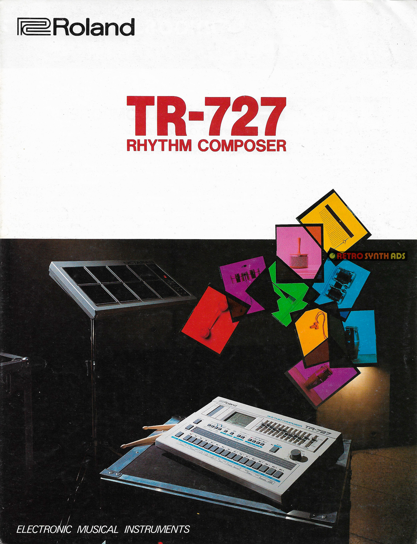 Retro Synth Ads: Roland TR-727 drum machine 