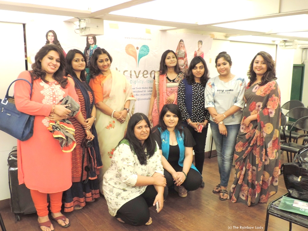 An Elegant Sunday Afternoon With Triveni Sarees And Saree Draping