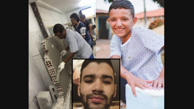 Gusttavo Lima cumpre promessa e inicia reforma da casa do menino que foi humilhado Gusttavo Lima cumpre promessa e inicia reforma da casa do menino que foi humilhado