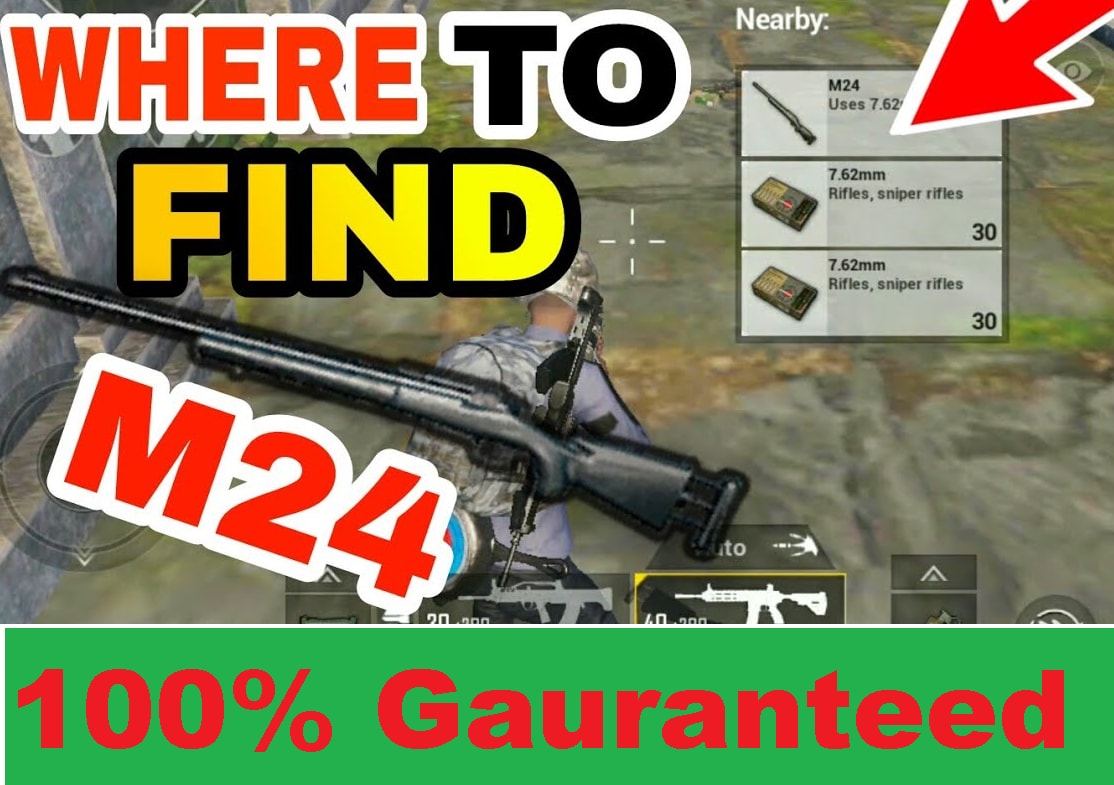 Pubg Mobile Where To Find M24 Rifle And 8x Scope In Erangel