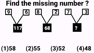 Missing number in box Reasoning problem,