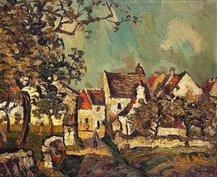 Clock Without Hands. Village, Pierre Dumont. French (1884 1936)