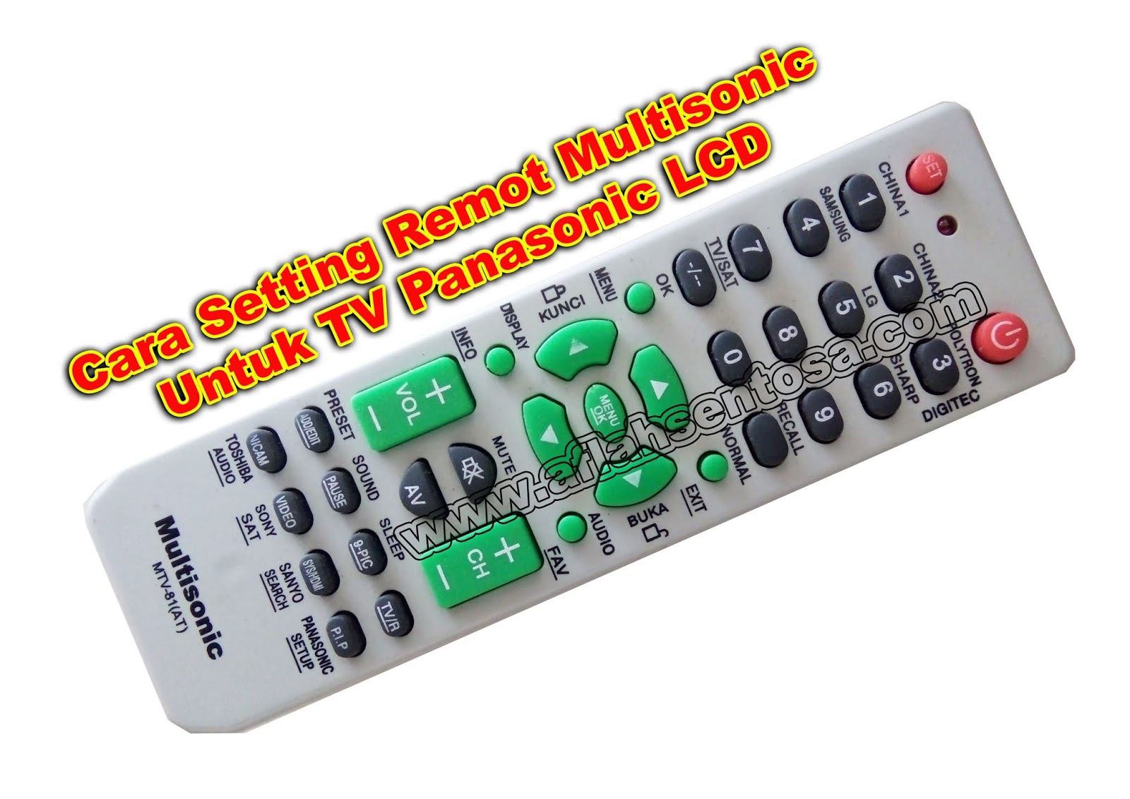 Kode Remot Tv Panasonic Lcd Lengkap Dengan Cara Setting Aflah Sentosa