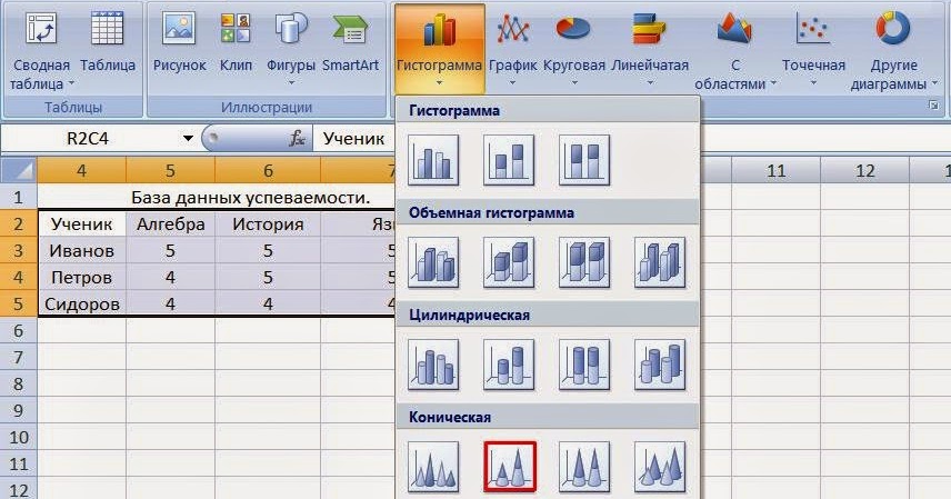 Где мастер диаграмм в excel. Где мастер диаграмм в excel