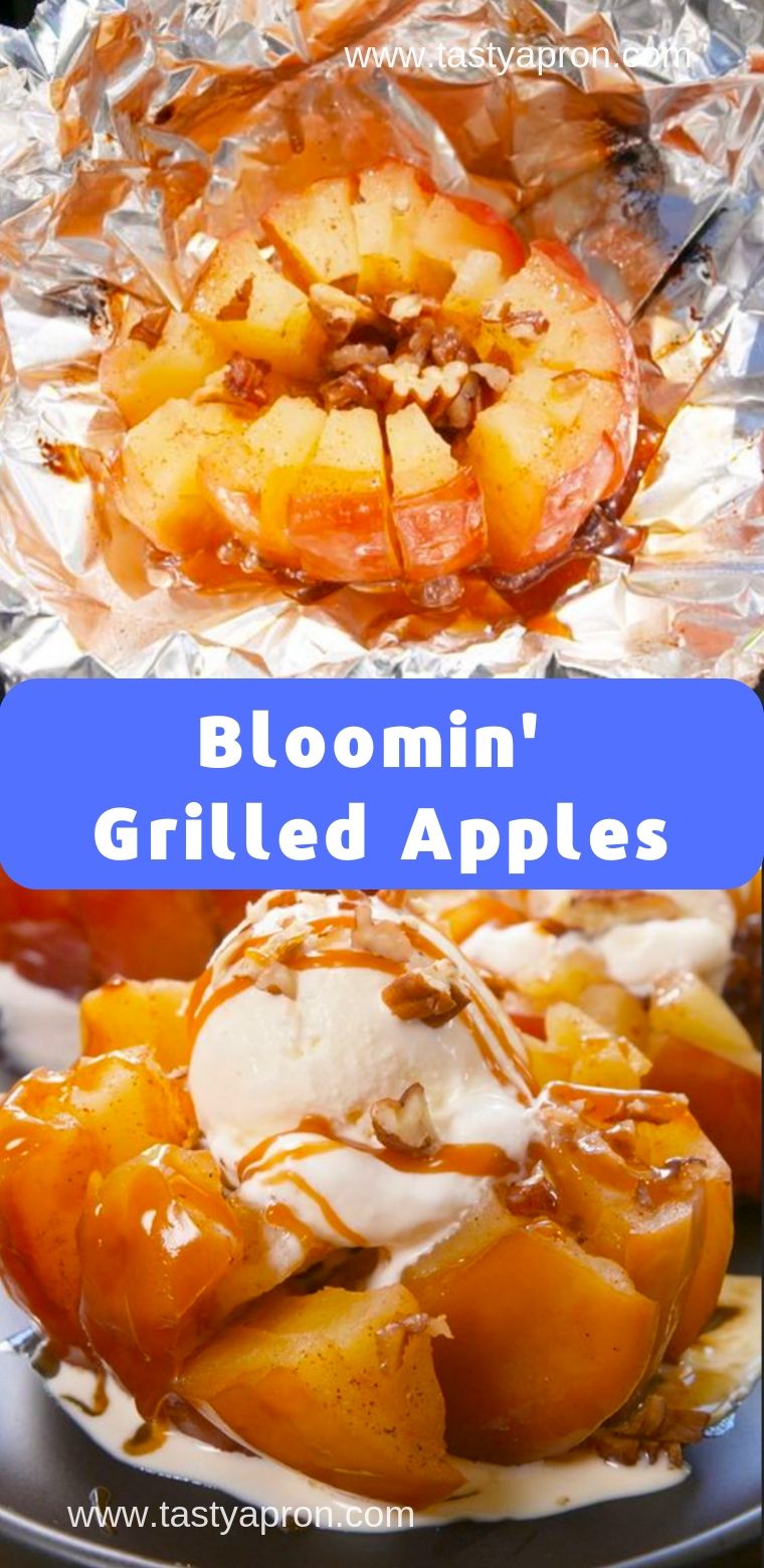 Bloomin' Grilled Apples Joki's Kitchen