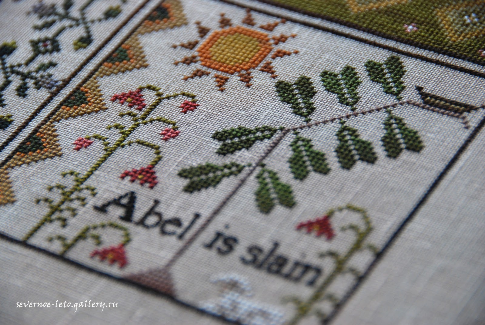 Вышивка с историей Plum Street Samplers Brother's Keeper