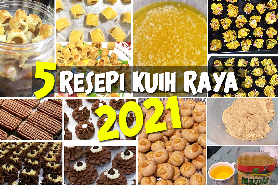 5 Koleksi Resepi Kuih Raya yang senang nak buat Busyra Takiyudin