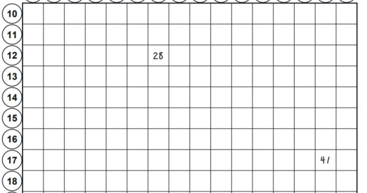worksheets: Complete The Addition Table
