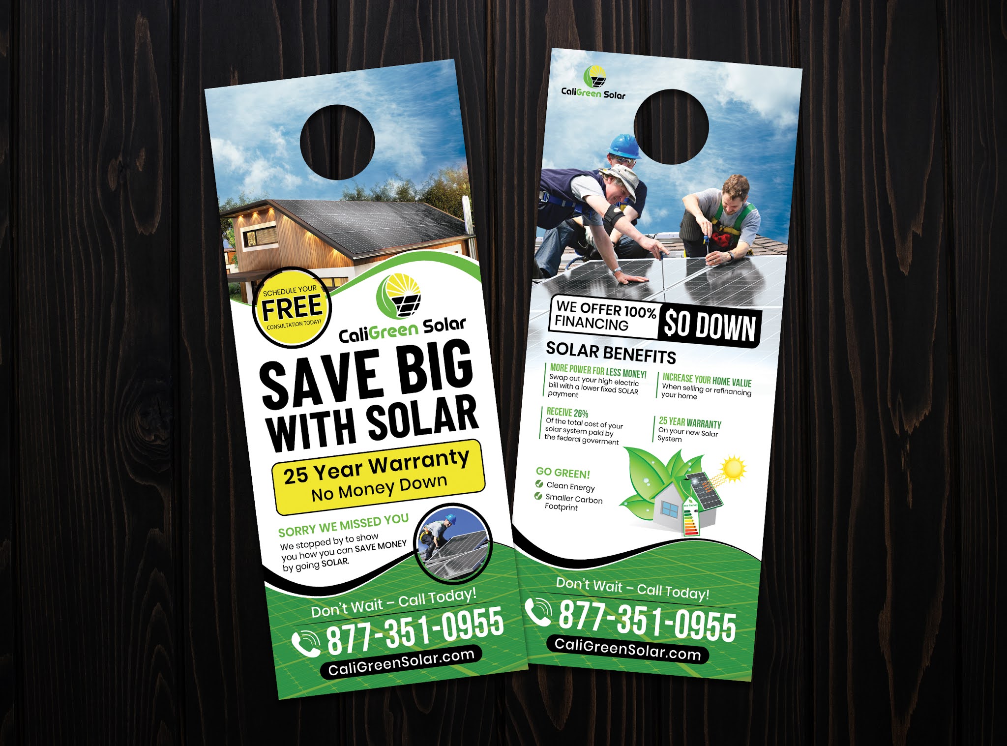 Professional Door Hanger, Rack Card, DL Flyer Designs