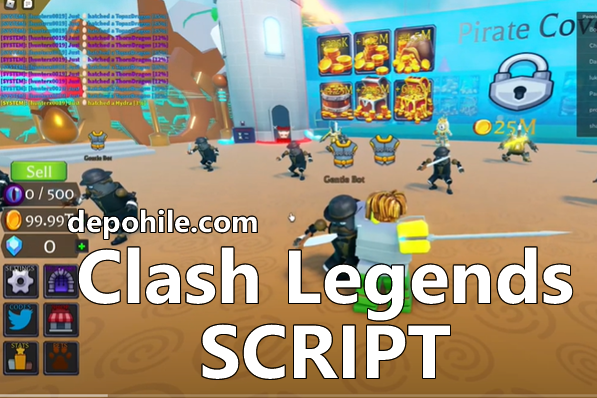 Roblox Clash Legends Oyunu Para, Elmas Script Hilesi İndir