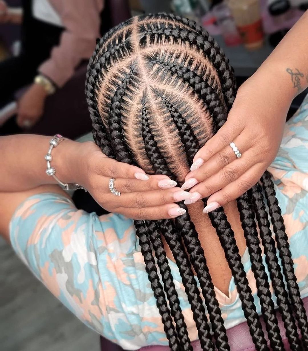 Straight Up Braids Hairstyles For Pretty African Ladies