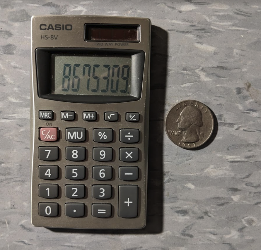 The Calculator Review: Review: Casio HS-8V