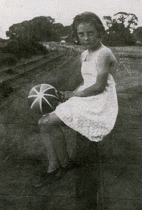 Young Lady beside the Lee Line at Browndown