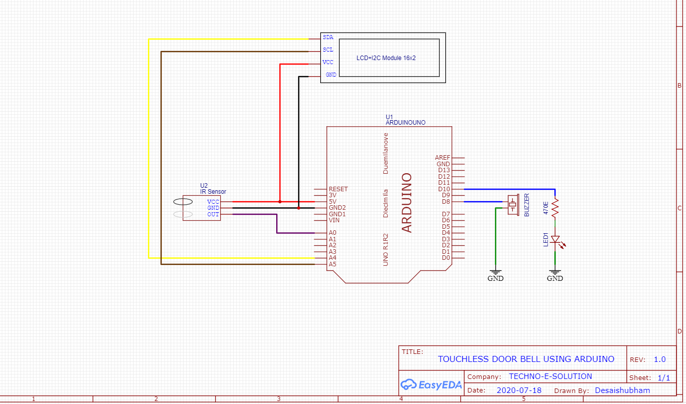 Simple Door Bell Circuit Diagram
