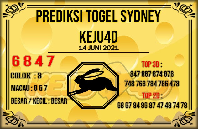 Prediksi Sydney Jitu 14 Juni 2021 Prediksi Jitu Keju4D