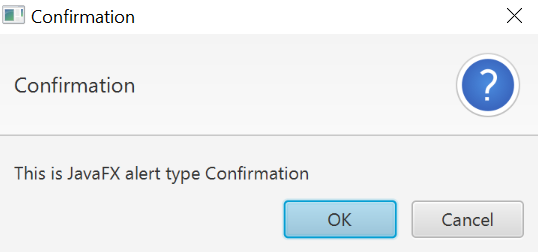 JavaFX Alert Dialog Example With Pictures
