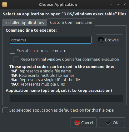 DOSEmu DOS Emulator on archlinux