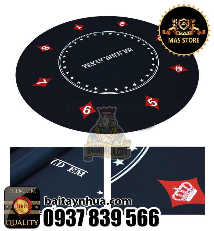♠ Thảm Trải Bàn Poker Cao Su Cao Cấp - Đẳng Cấp V.I.P - 26
