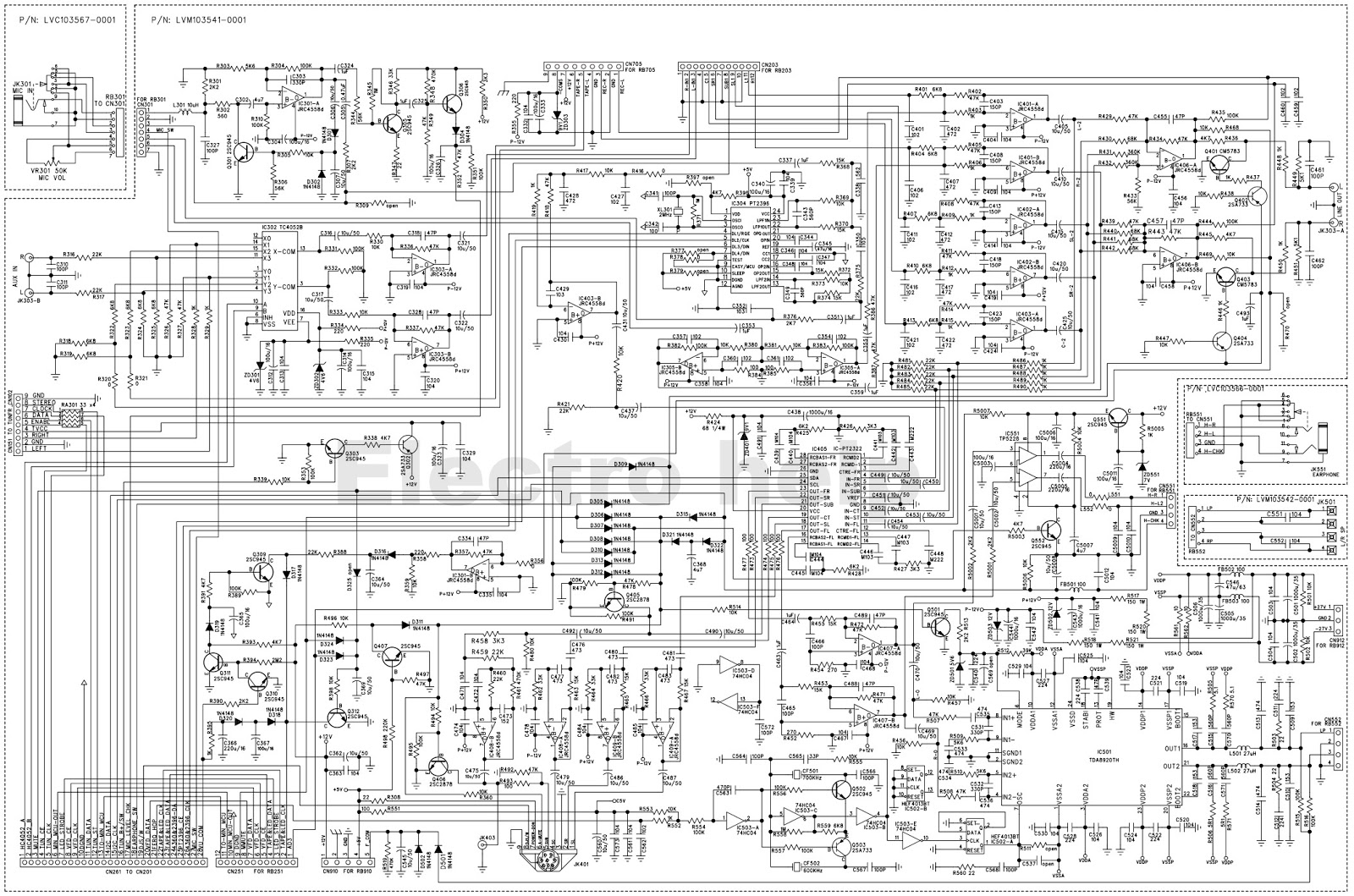 Electro help Philips FWD750 Mini System SMPS and Main board Circuit