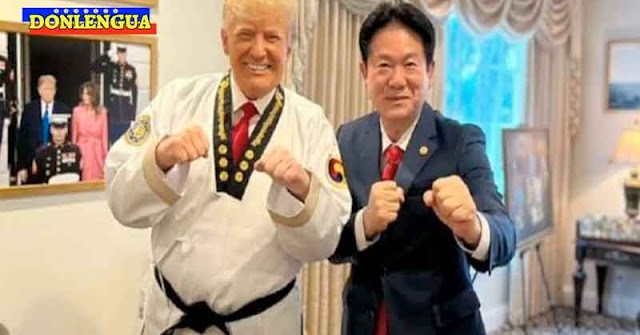Donald Trump recibió el cinturón negro en Taekwondo