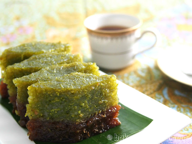 Steamed Layered Sago Cake (Kuih Sago Lapis) - 2 - BAKE 