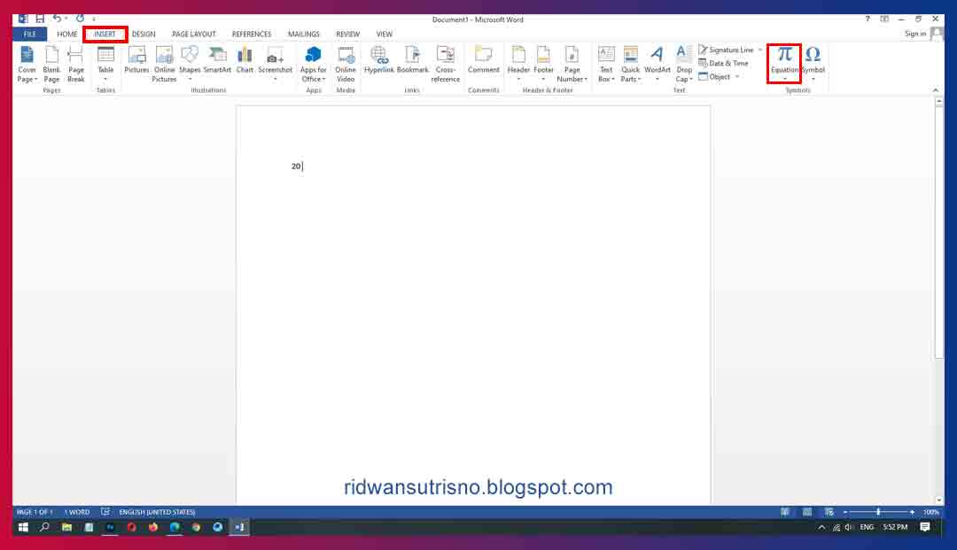 Cara Menyisipkan Simbol Lebih Besar Sama Dengan Di Word Ide Inspirasi