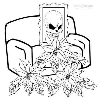 Poinsettia coloring page 10