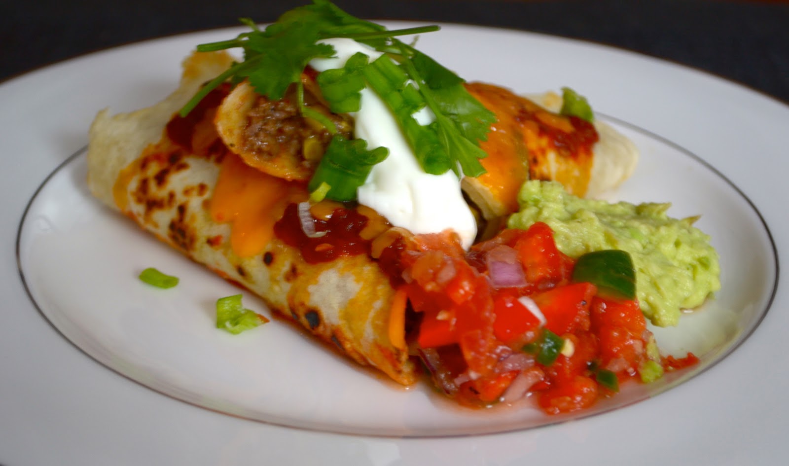 Deliciousness at Home spicy adobo beef enchiladas