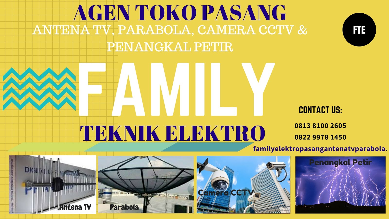 AGEN TOKO PASANG ANTENA TV I PARABOLA I CCTV I PENANGKAL PETIR