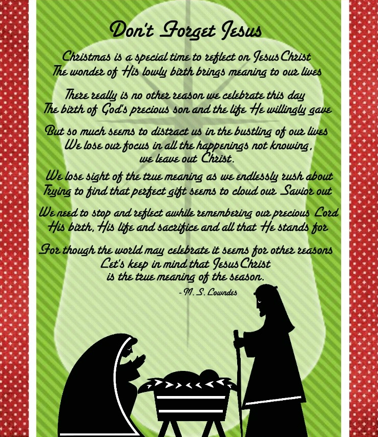 Free Printable Religious Christmas Poems