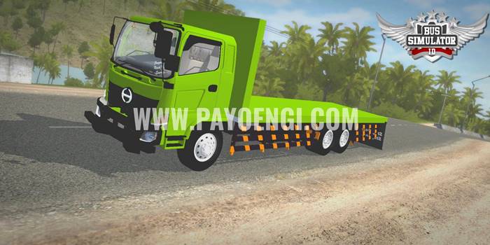 download mod bussid truck hino 500 flatbed standar