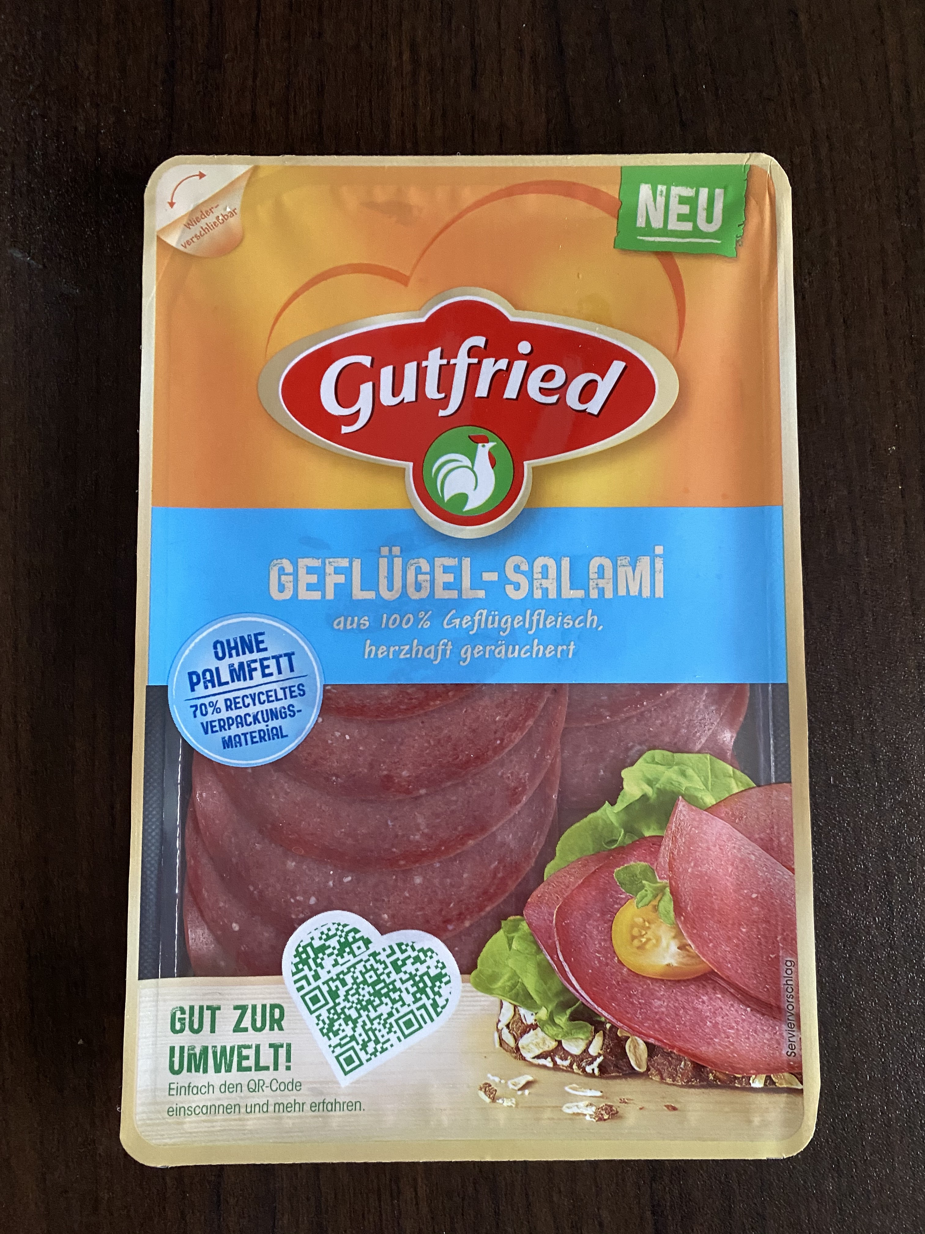 Produkttest Gutfried GeflügelSalami