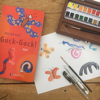Guck-Guck! Mies van Hout Kreativbuch Pappbuch ab 1 Jahr Malen in der Grundschule Wasserfarben Wachsmalstifte Kreide