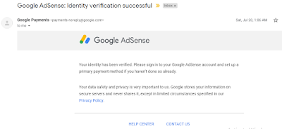 Rahasia Cara Verifikasi Identitas Akun Google Adsense Agar Cepat Di Terima Dan  100% Sukses