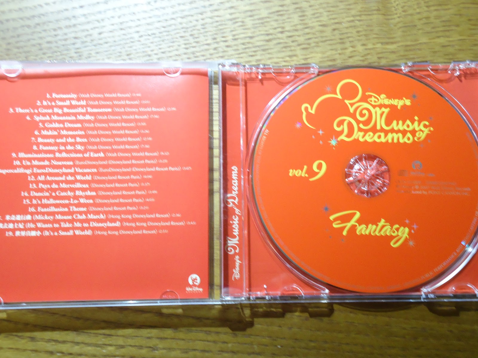ディズニー　CD MUSIC OF DREAMS 音楽CD 英語　10枚