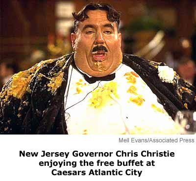 new jersey governor Chris Christie too fat to be President