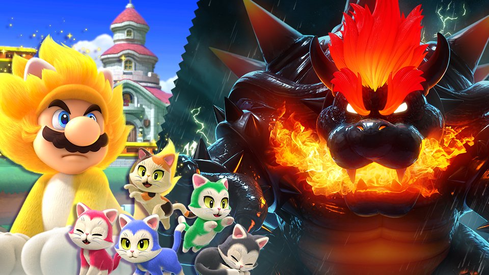 Super Smash Bros. Ultimate (Switch) receberá três Spirits de Super Mario 3D World + Bowser's Fury