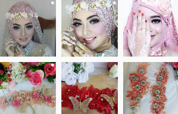 Jual Headpiece Asesories Wedding Bouquet Cluth Langsung Produsen di Kudus