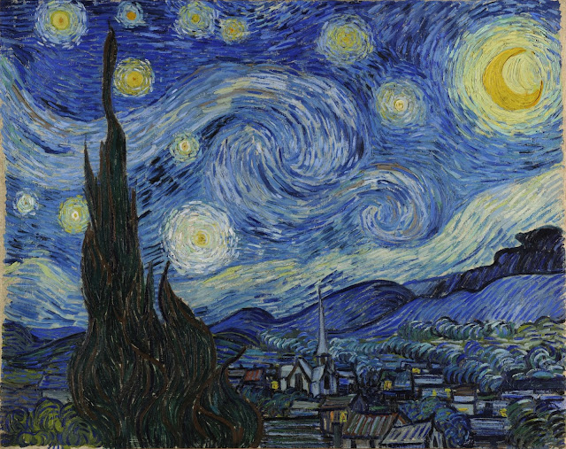 "Звездная ночь",  Винсент Ван Гог, 1889 