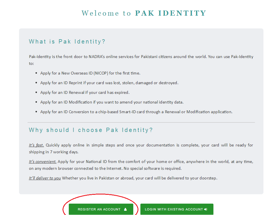 Nadra Id Card Form Download