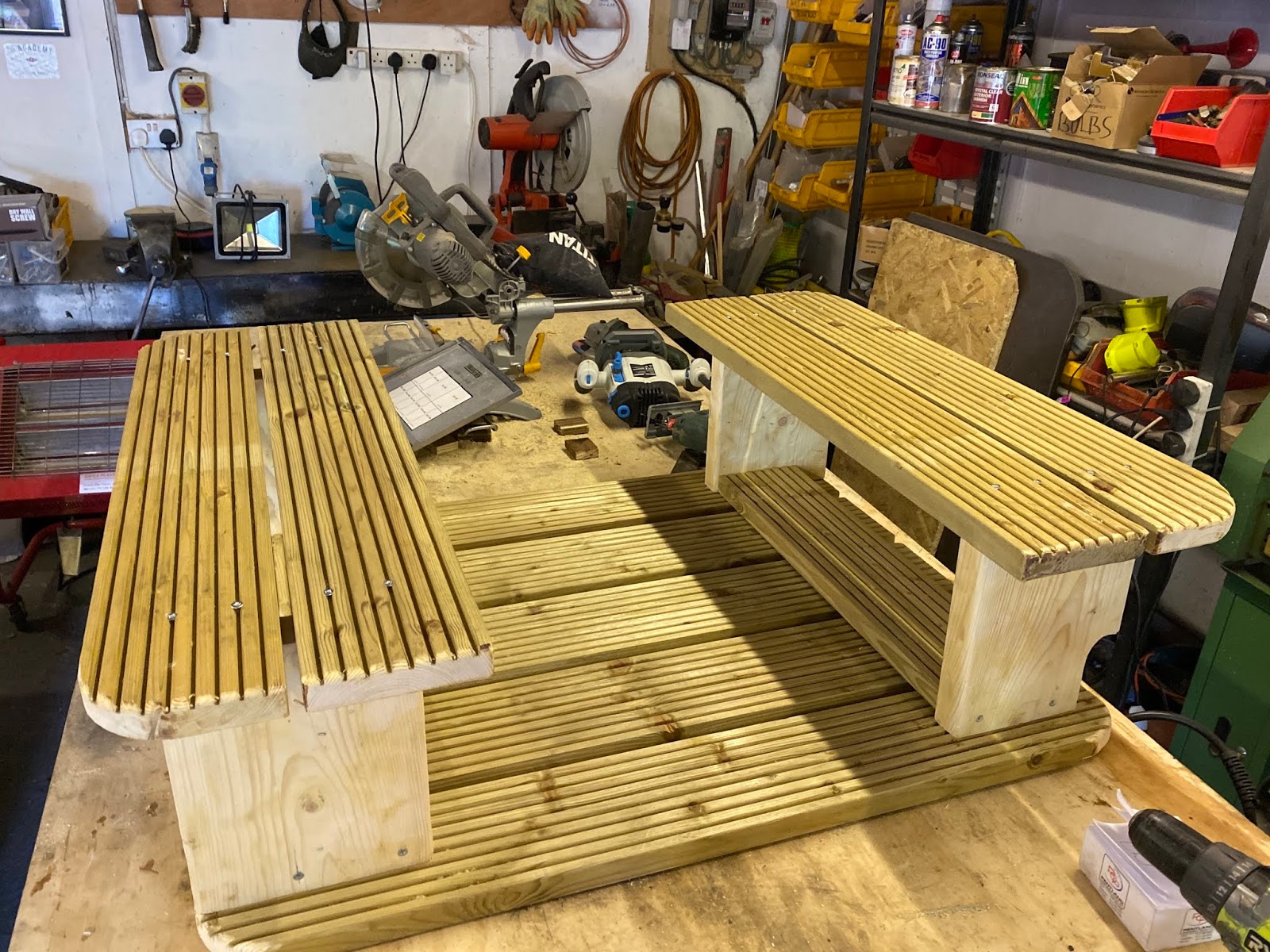 Trailer Hot Tub Build Blog Creating the seats inside the hot tub