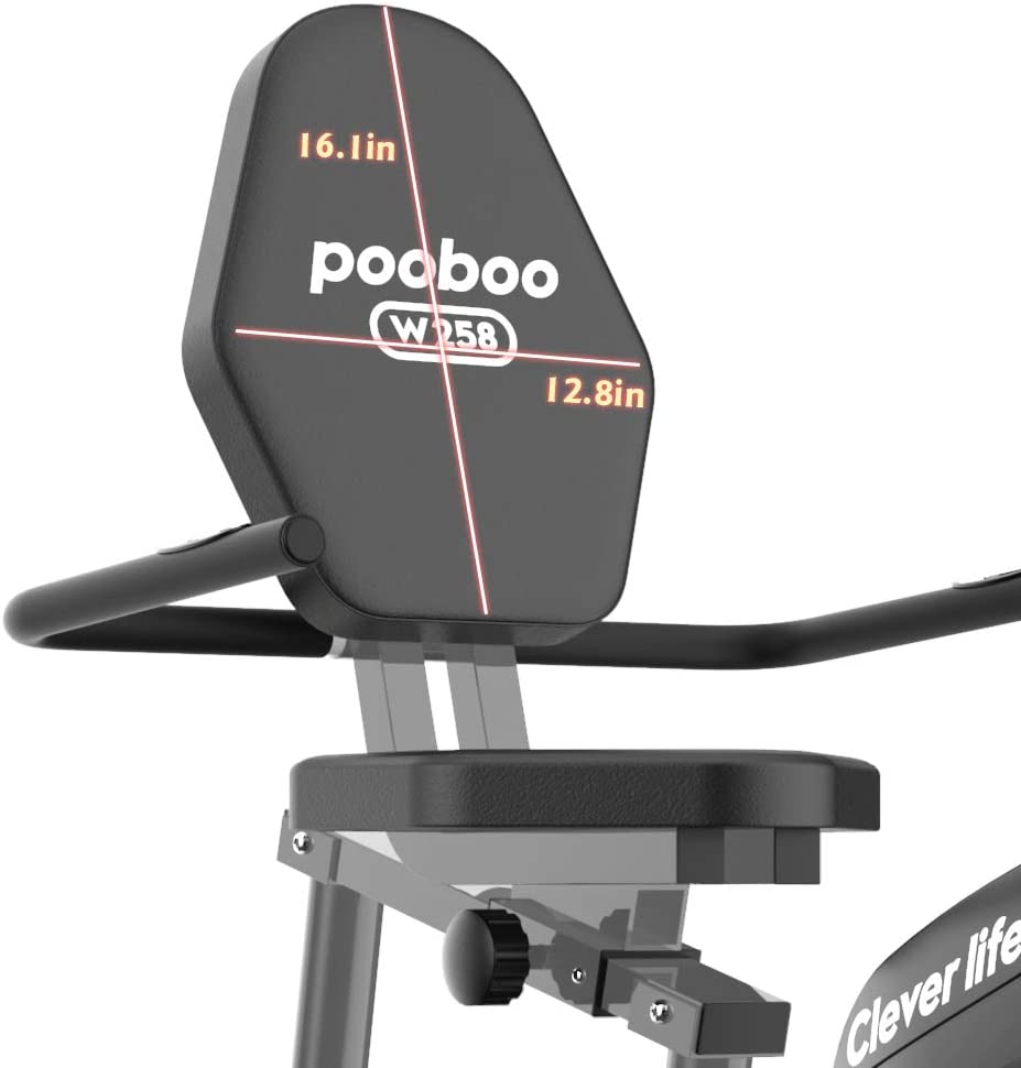 Exercise Bike Zone: Pooboo W258-2 Magnetic Recumbent Exercise Bike, Review