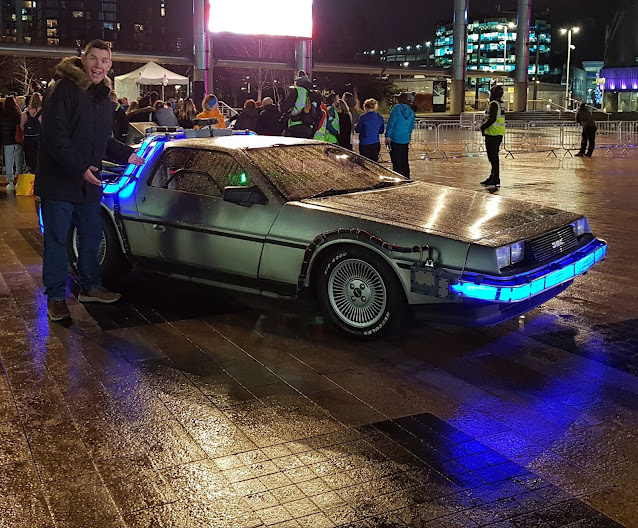 Back to the Future DeLorean in Salford