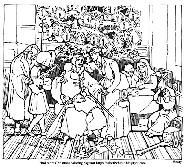 Martin Luther's Family Christmas  Color The Bible