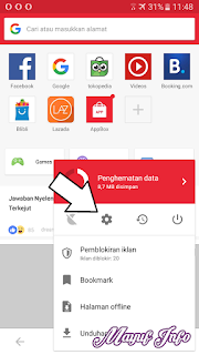 Cara Menonaktifkan Mematikan Notifikasi/Pemberitahuan Berita Di Browser Opera Mini Android iPhone