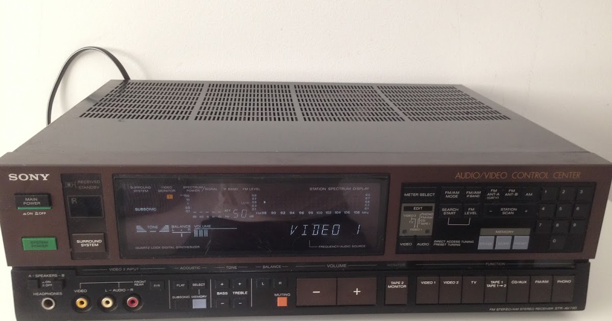 Vintage Stereo Guy Sony STRAV790 AM/FM Stereo Receiver (1992)