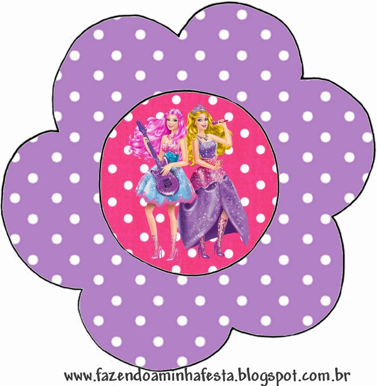 Barbie Rock Star Free Printable Invitations. Oh My Fiesta! in english