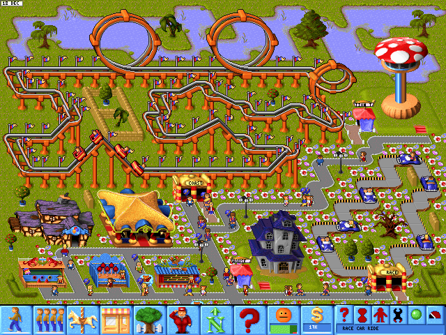 Indie Retro News: Theme Park - One of the best theme park strategy ...